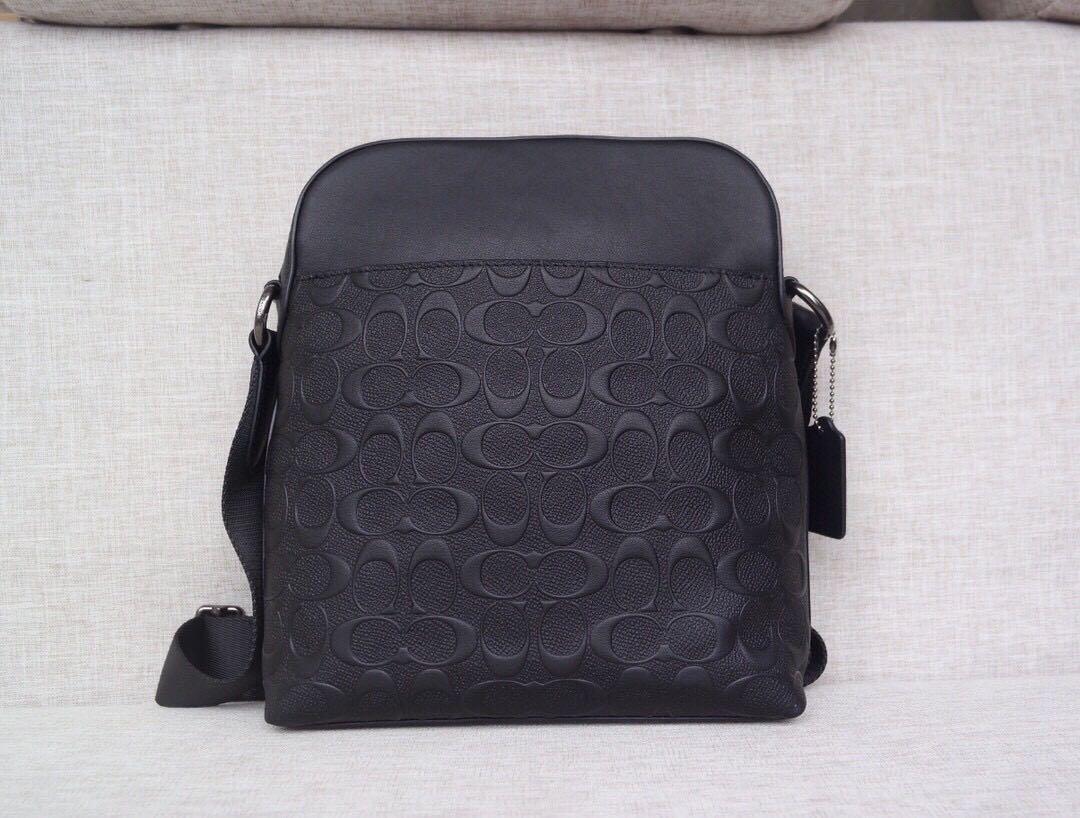 HOUSTON FLIGHT BAG IN SIGNATURE LEATHER COACH F73338