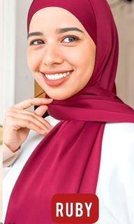 Lobsterlock longscarf satin shawl | 2pcs Rm35