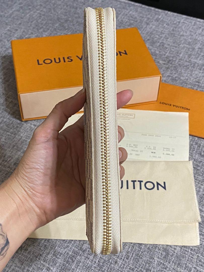 Louis Vuitton Zippy Wallet Rose Ballerine Damier Azur