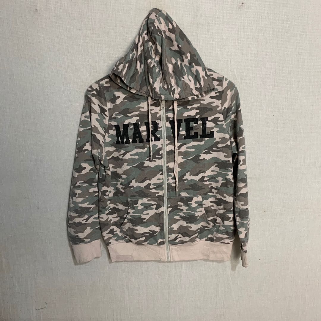Marvel camo hoodie clearance