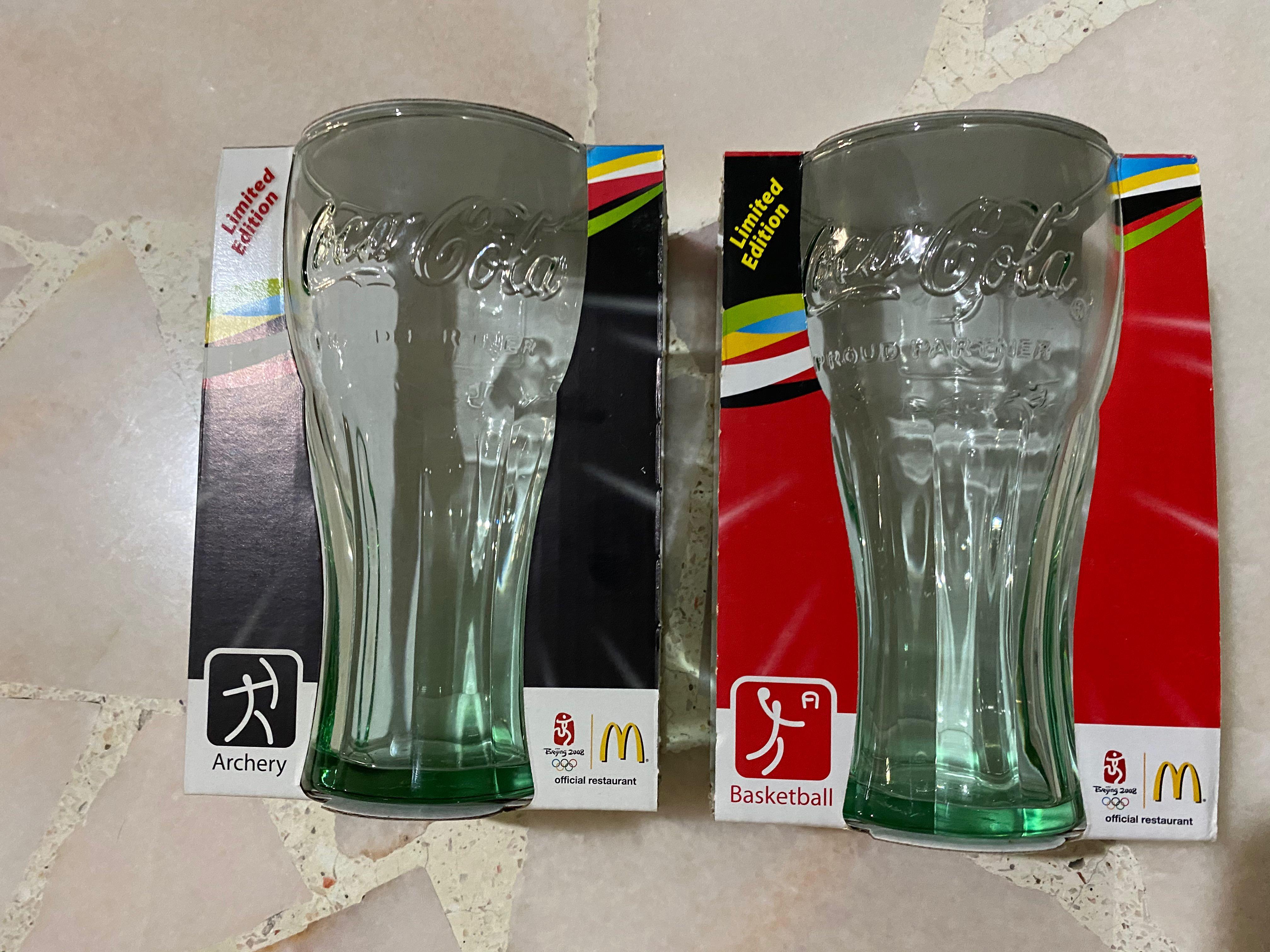 Mcdonalds Limited Edition Olympics Glass Cups, Furniture & Home Living