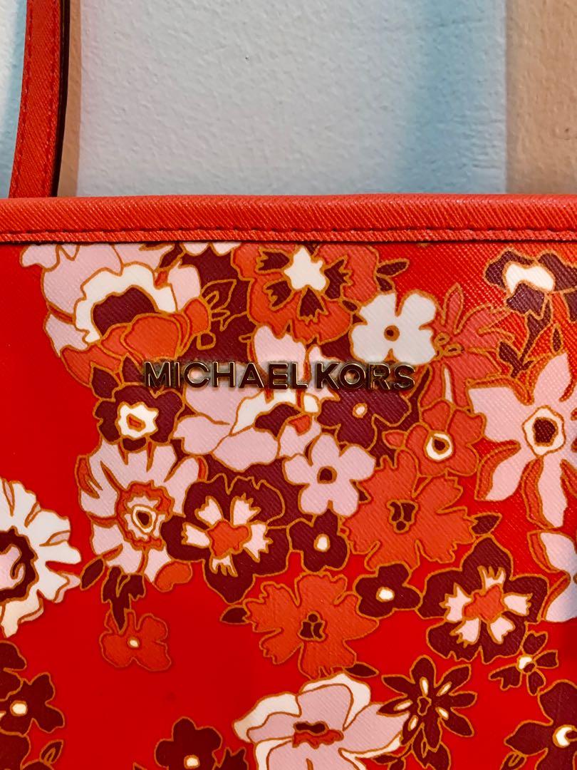 Michael Kors floral tote bag