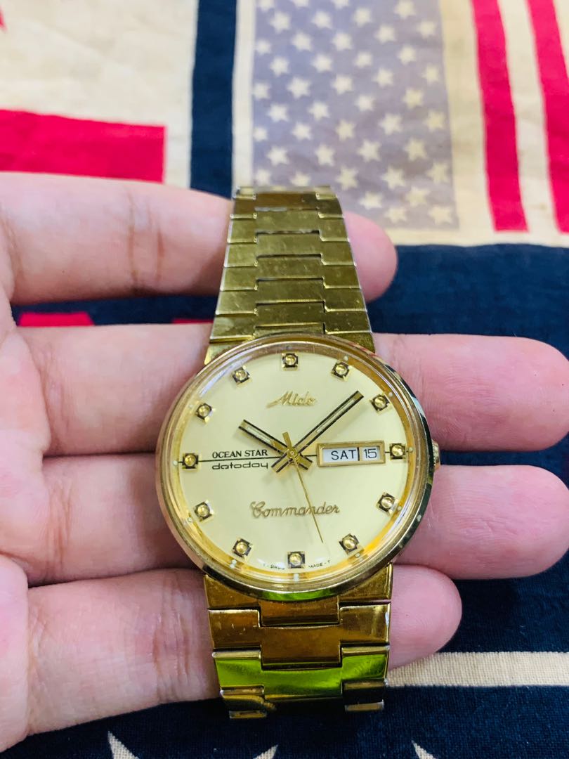 Mido commander ocean top star datoday gold