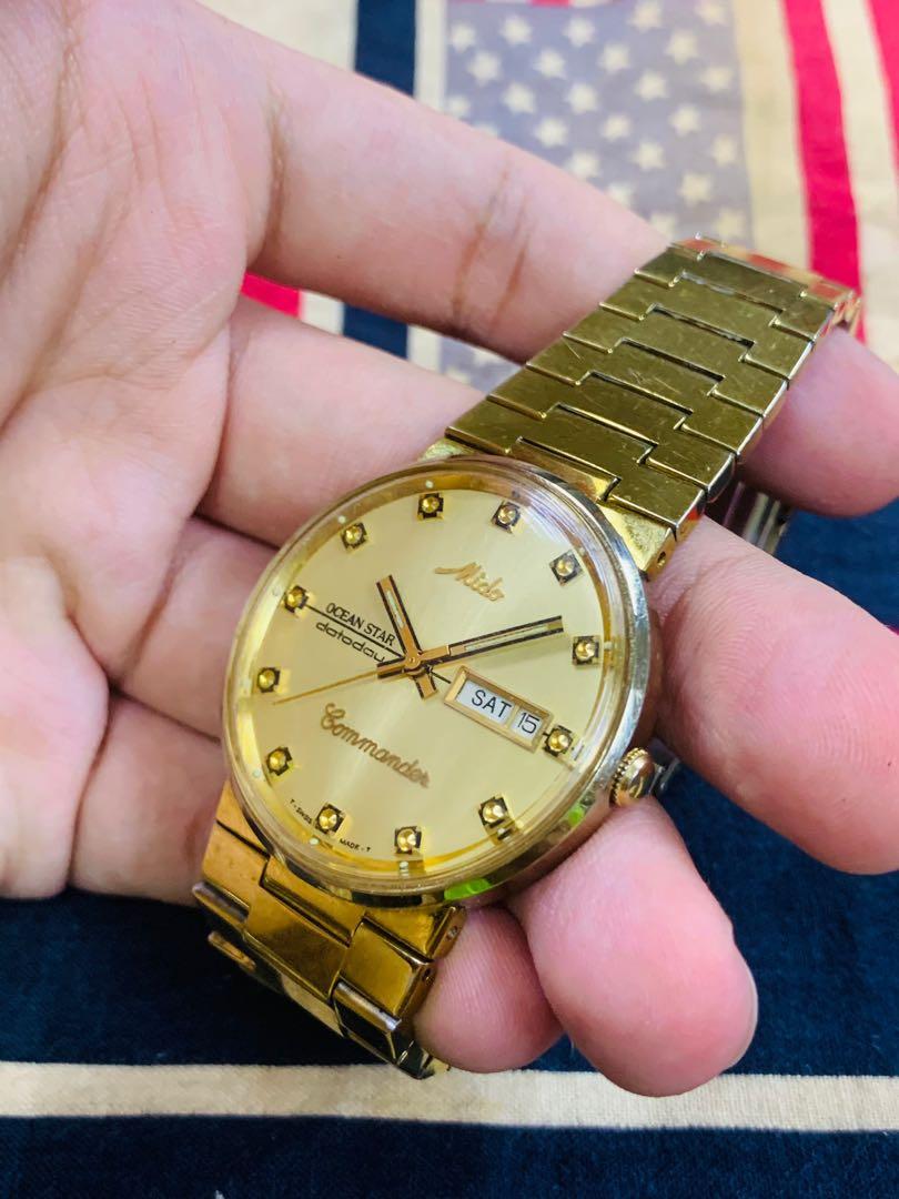 Mido commander ocean star datoday gold cheap