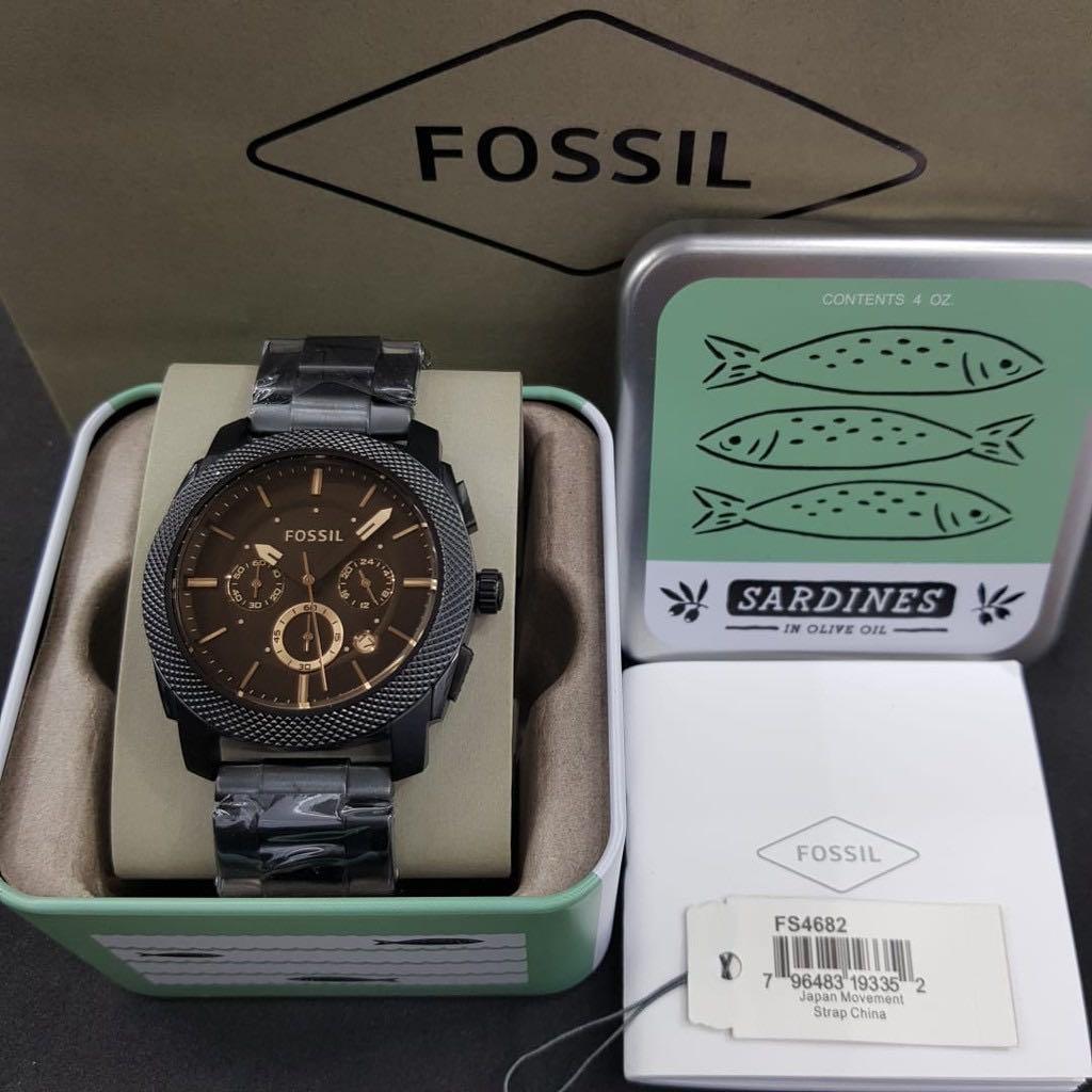 Fs4682 Fossil Watch Sardines In Olive Oil Original 100% Fossil