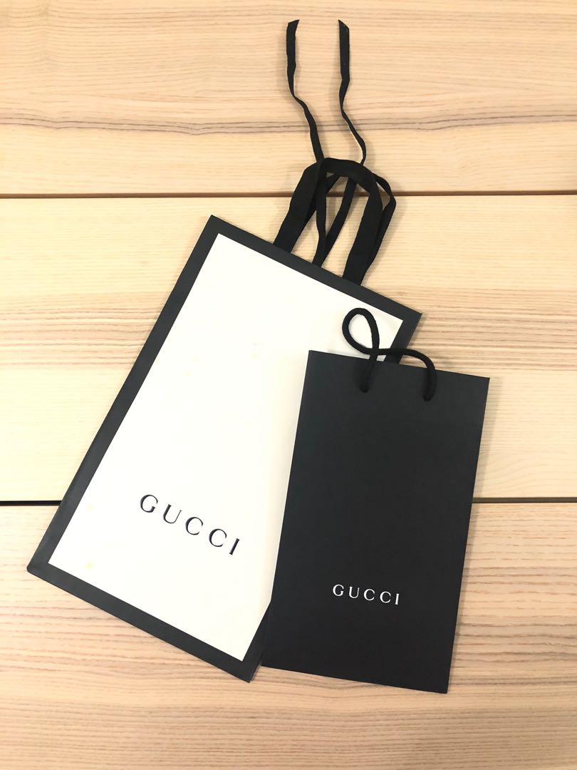 Preloved Authentic GUCCI Paper Bag, Luxury, Bags & Wallets on Carousell