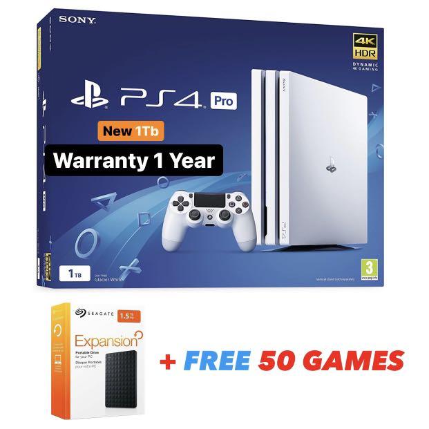 Ps4 Free 50 Games Warranty 1 Year Video Gaming Video Game Consoles On Carousell