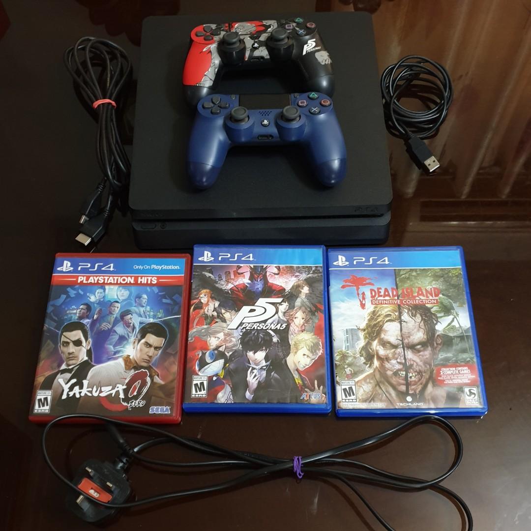 Ps4 Slim 500gb Bundle Video Gaming Video Game Consoles Playstation On Carousell