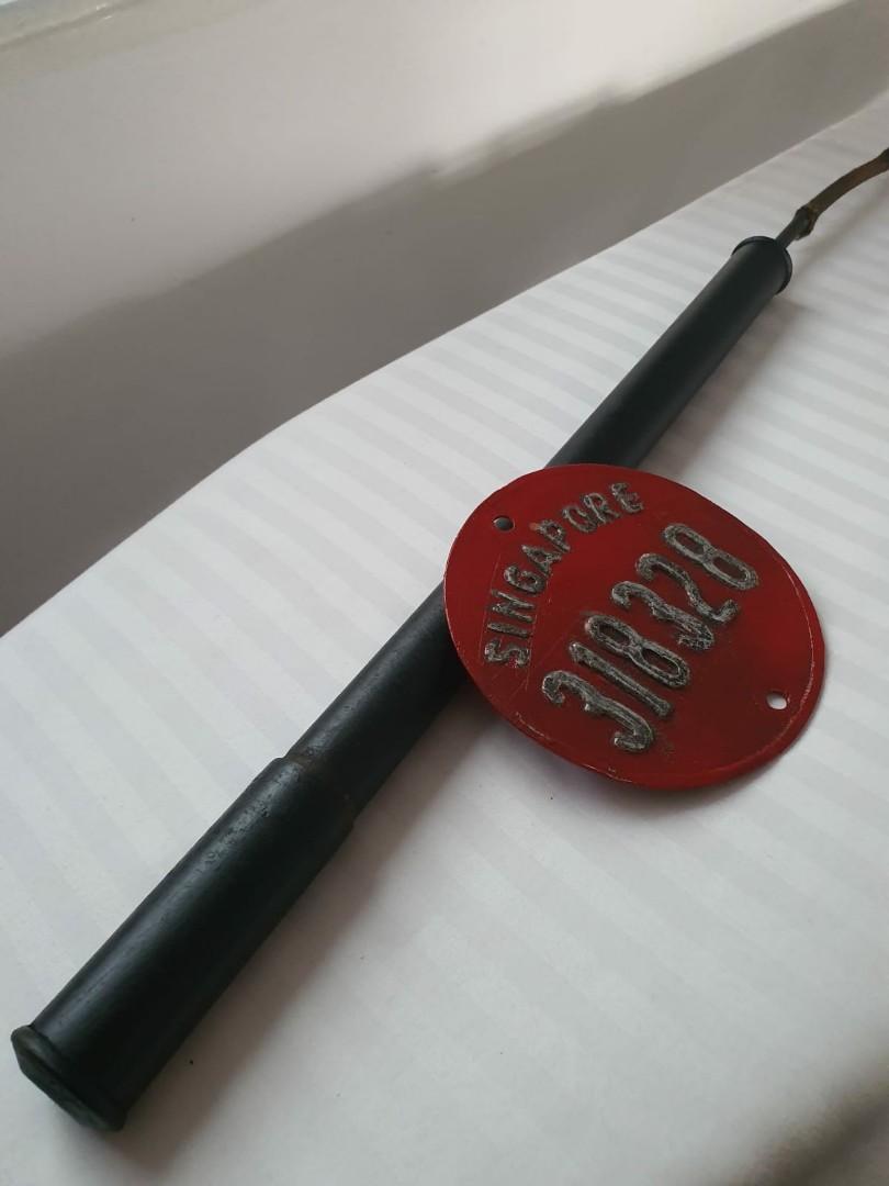 Raleigh sport bicycle vintage number plate and air pump Sports Equipment Bicycles Parts Bicycles on Carousell