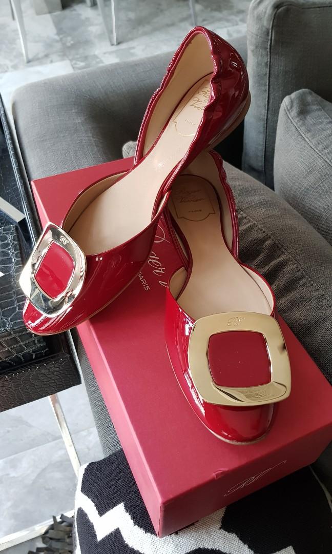 Roger Vivier Red Flats