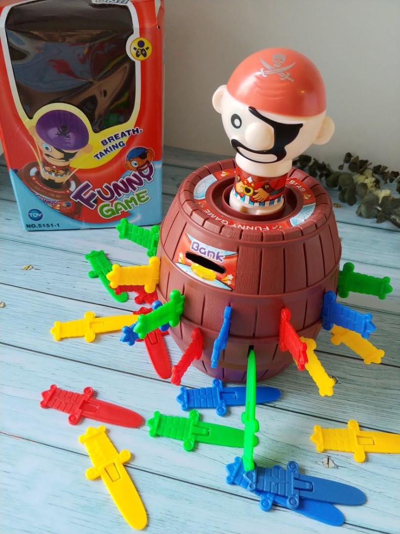 Running Man Pop Up Pirate Lord Barrel Rollette Game Toy Hobbies Toys Toys Games on Carousell