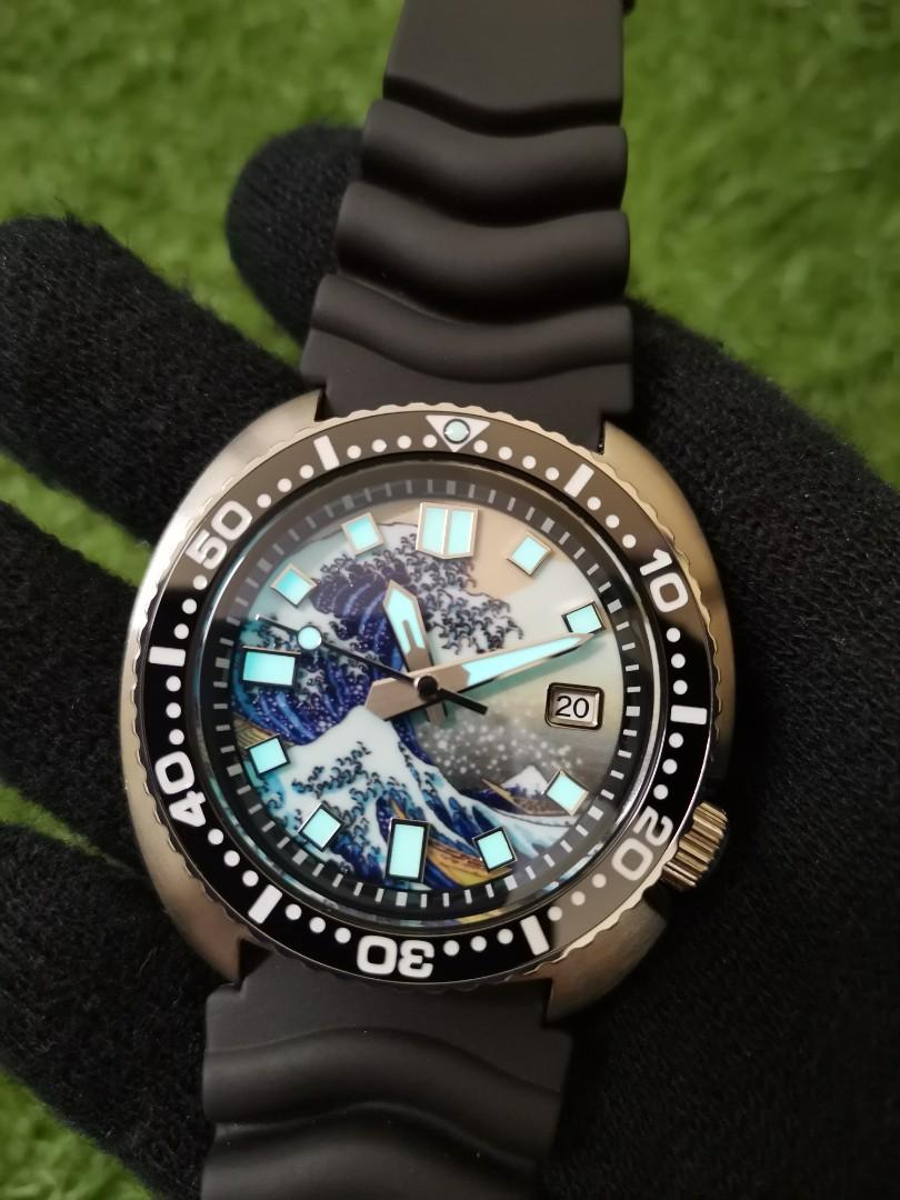 SAN MARTIN KANAGAWA WAVE DIVER S 6309 TURTLE 200 METER AUTOMATIC WATCH