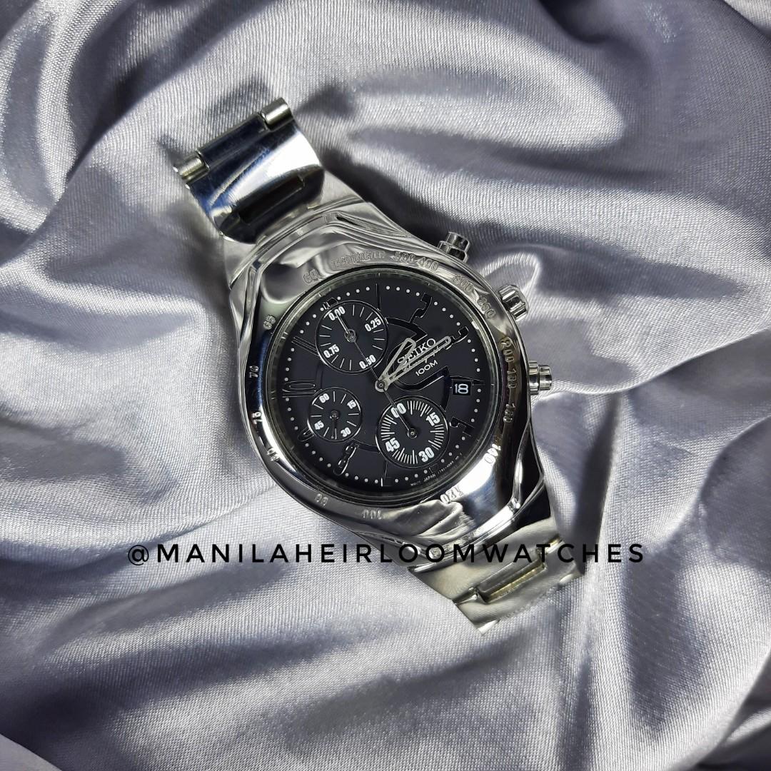 Seiko Chronograph 7T92 Japan Quartz Watch