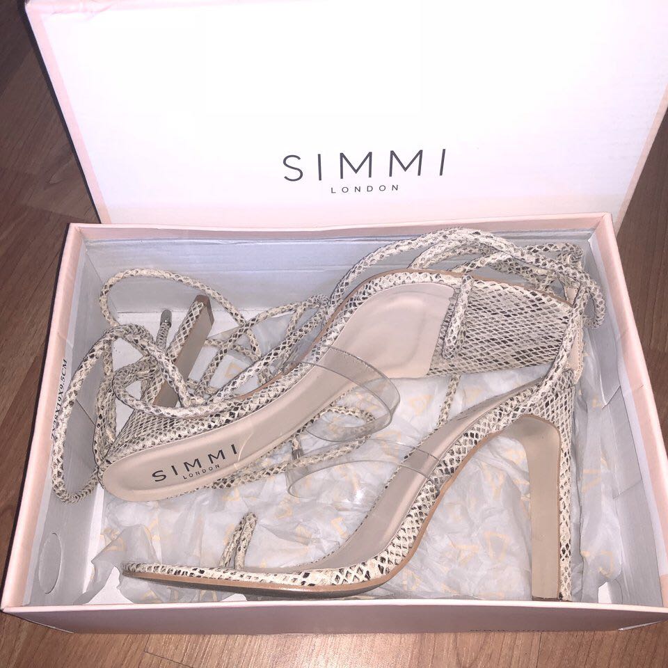 SIMMI Vanessa snake heels