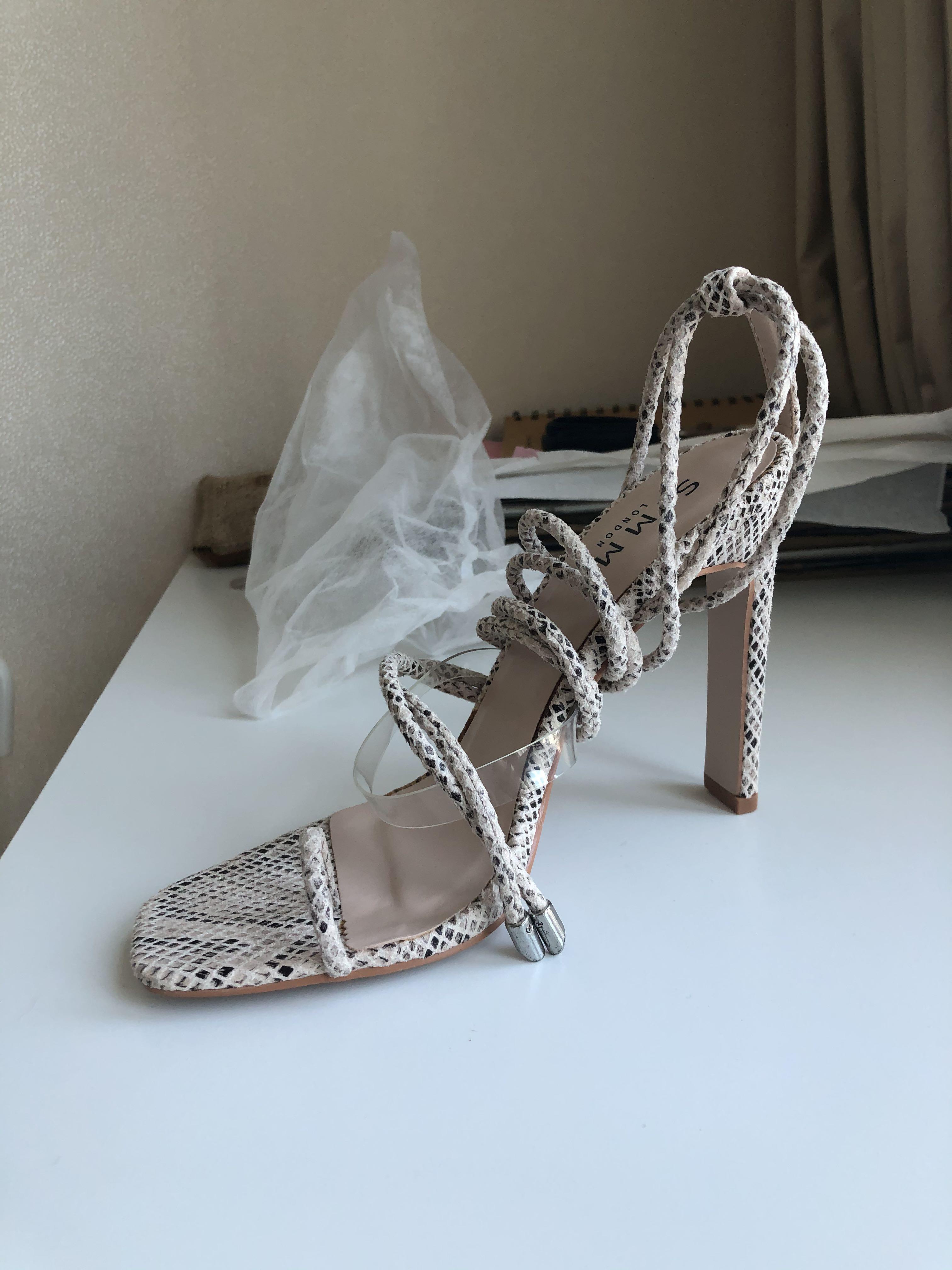 SIMMI Vanessa snake heels Women s Fashion Footwear Heels on