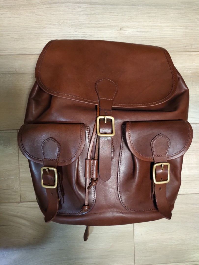 Slow Double Oil Rucksack, 名牌, 手袋及銀包- Carousell