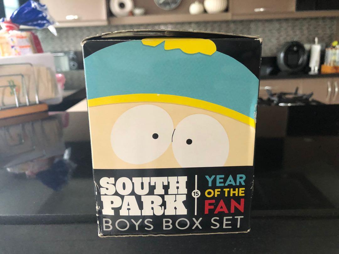 South Park Boys Box Set (Category: Designer & Blind Box Toys) located in Quezon City. Submitted by jacjian (Listing ID 1064051034, Image 3). Description: South Park Boys Year of the Fan Box Set. Opened for checking only and taking pictures. Box shows some shelf wear due to storage. Last price already, haggling will not be entertained. No trades or swaps. Buyer to book Grab or Lalamove to pick-up item in Fairview, Quezon City; after online payment
