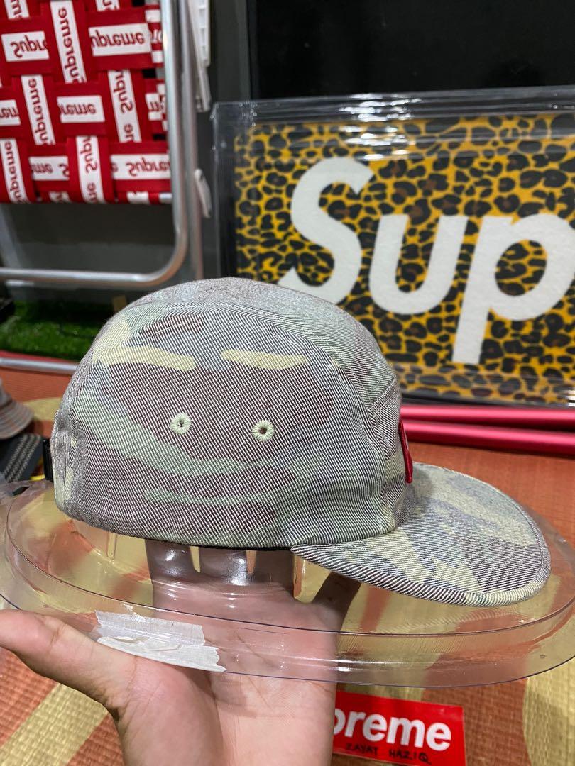 Supreme Washed Out Camo Camp Cap, Men's Fashion, Watches