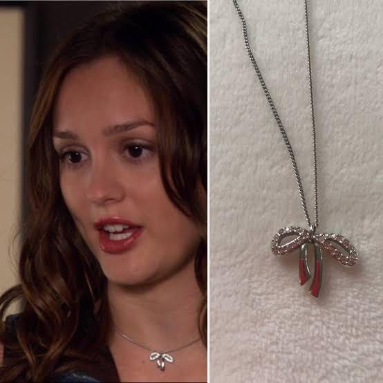 Blair waldorf initial necklace top