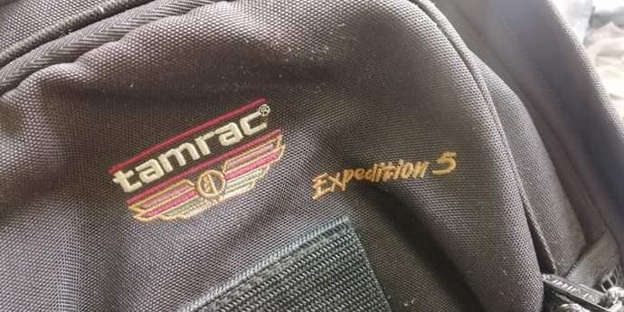 Tamrac Camera Bag Expedition 5 (Category: Camera Bags & Carriers) located in Manila. Submitted by krispy_king (Listing ID 1064091512, Image 1). Description: in good used condition, no flaws. complete compartment. originally bought at P5k. pick up at Paco, Manila.