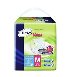 Reduced! Tena Value Adult Diapers Size M