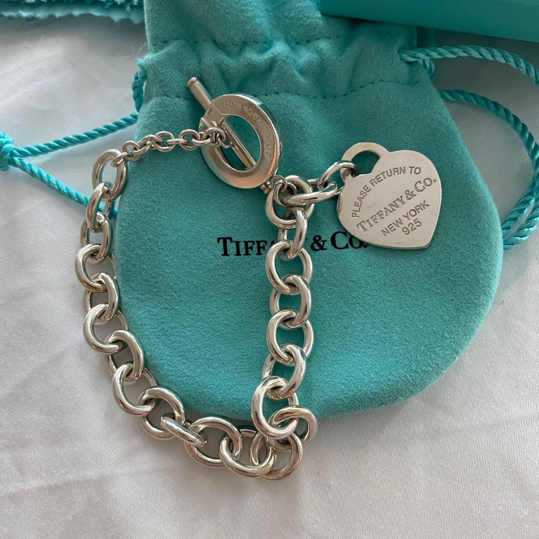 Return to tiffany clearance heart tag toggle bracelet