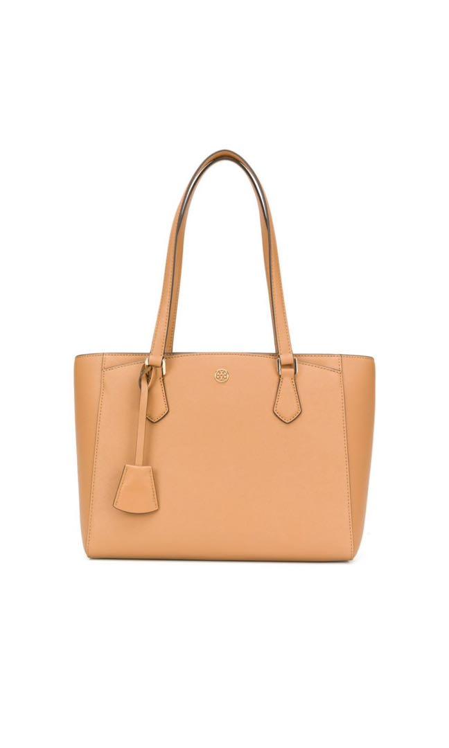Tory Burch Emerson Top Zip Tote ( Camel ), Women's Fashion, Bags & Wallets, Tote  Bags on Carousell