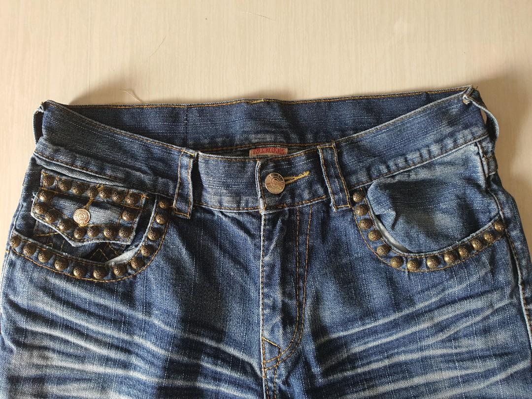 True Religion Studded Jeans Zip fly 