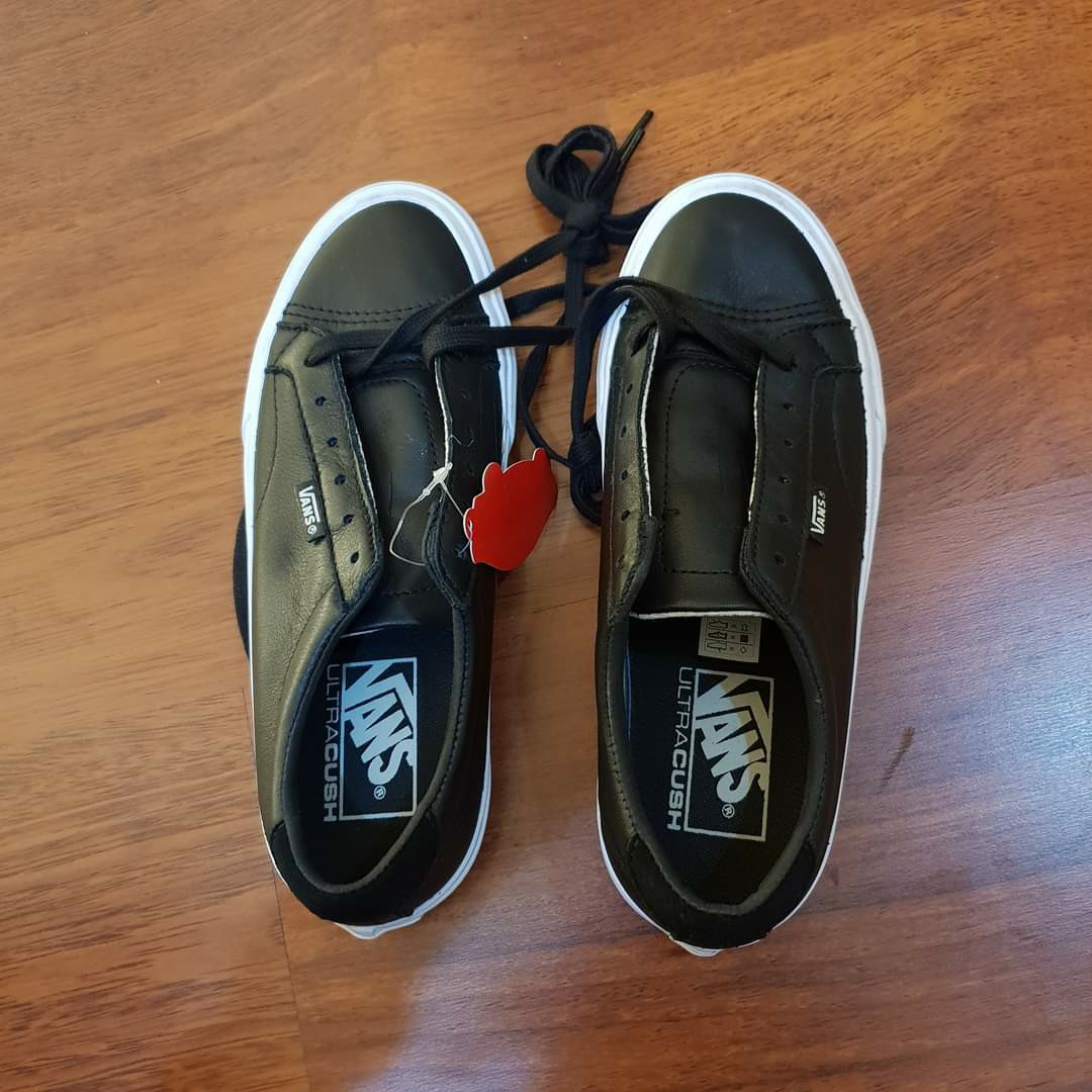 vans leather sneakers
