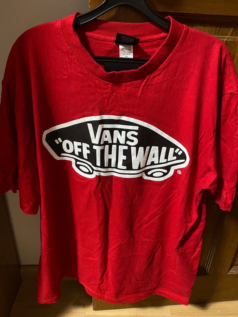 VANS OFF THE WALL RED T-SHIRT, Men's 