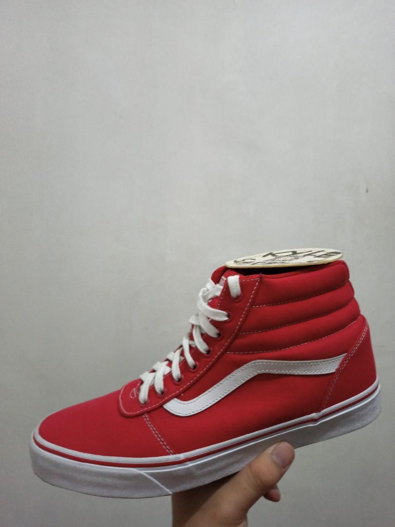 vans sk8 high red