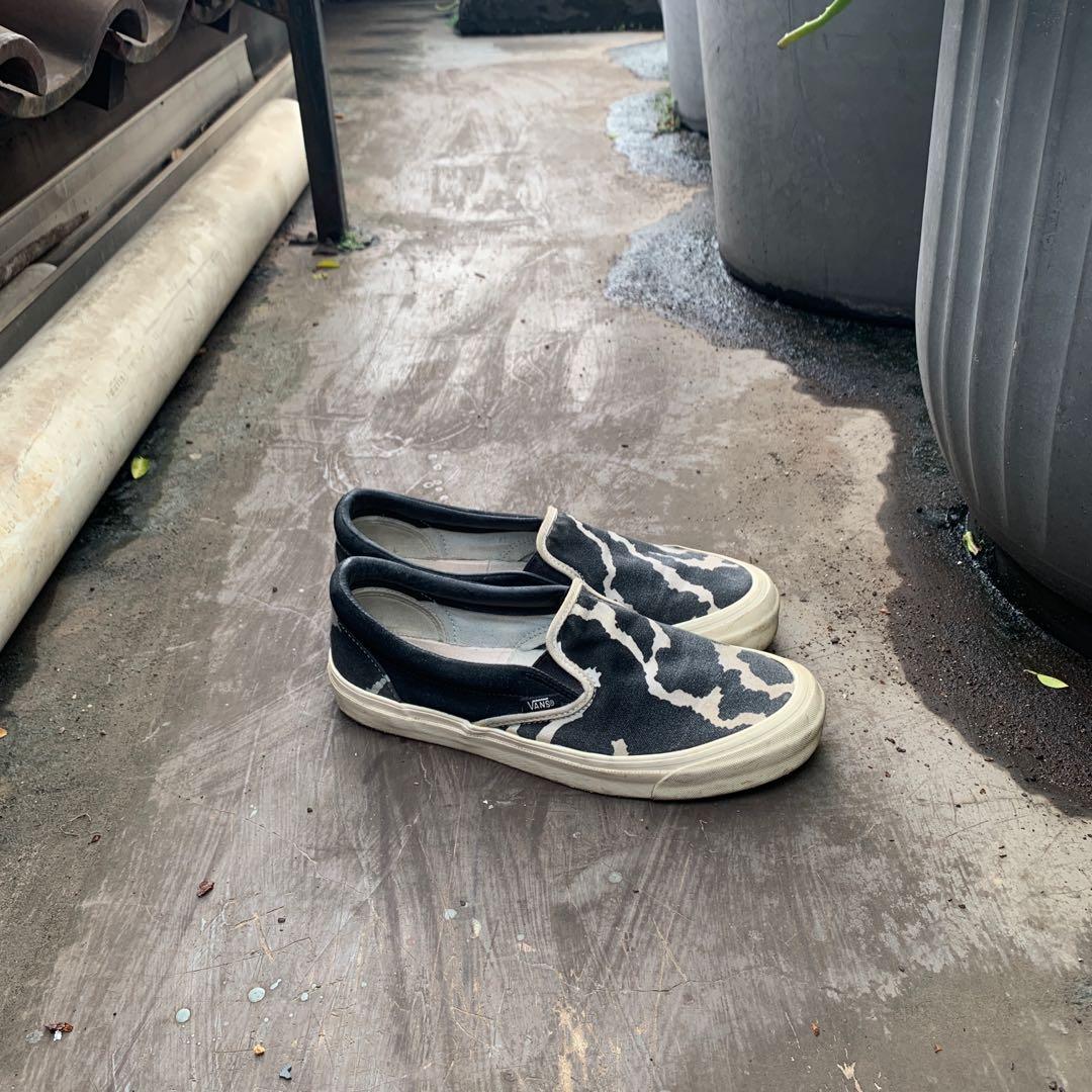Vans Vault OG Slip On Lx Cow Fesyen Pria Sepatu Sneakers di
