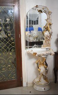 Victorian Lamp and console table