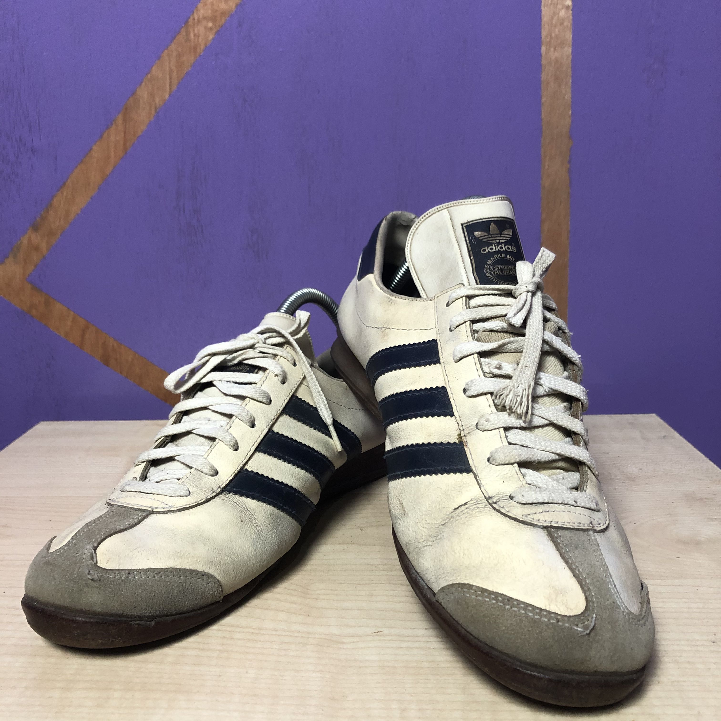 送料無料定番80s adidas REKORD S vintage 26.5 靴