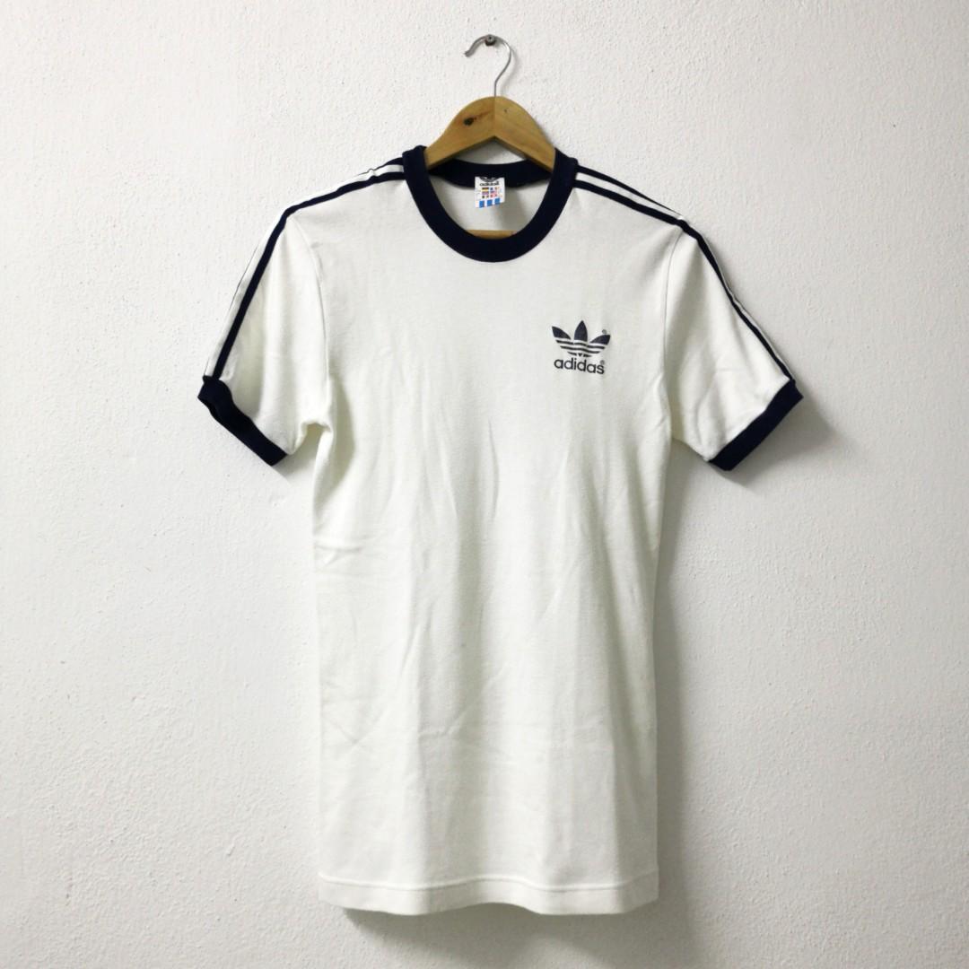 Vintage Adidas Ringer Men s Fashion Tops Sets Tshirts Polo