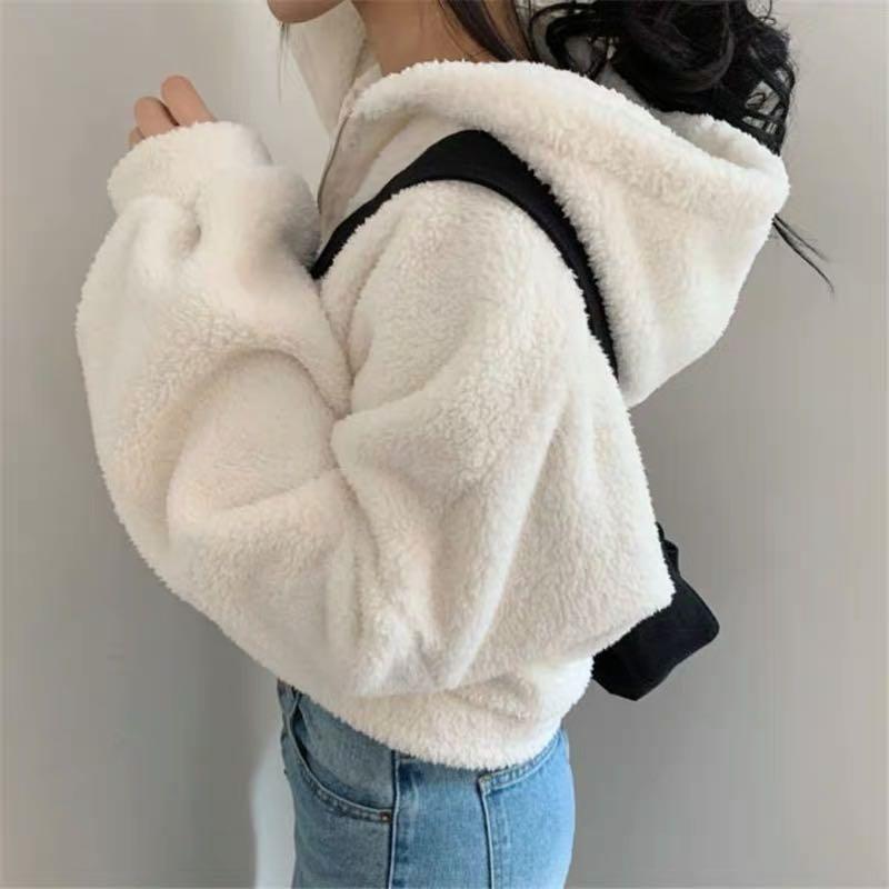 teddy bear crop jacket – mode