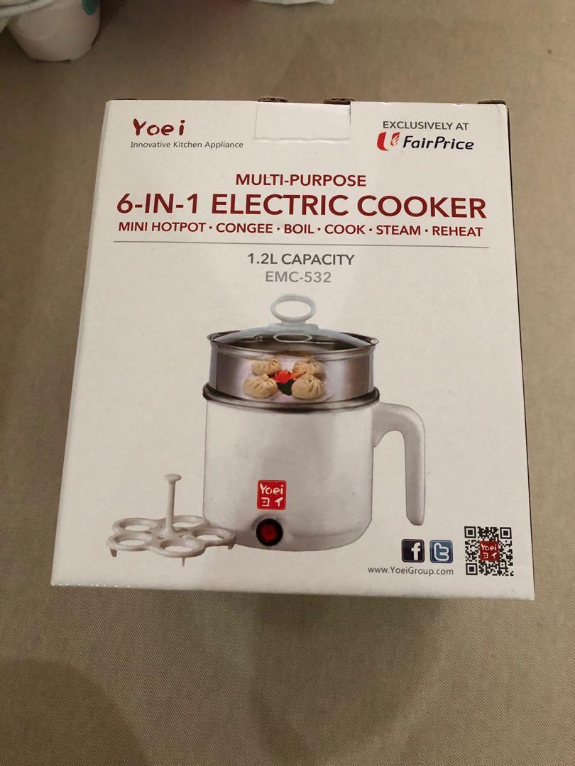 YOEI 6in1 ELECTRIC COOKER, TV & Home Appliances, Kitchen Appliances