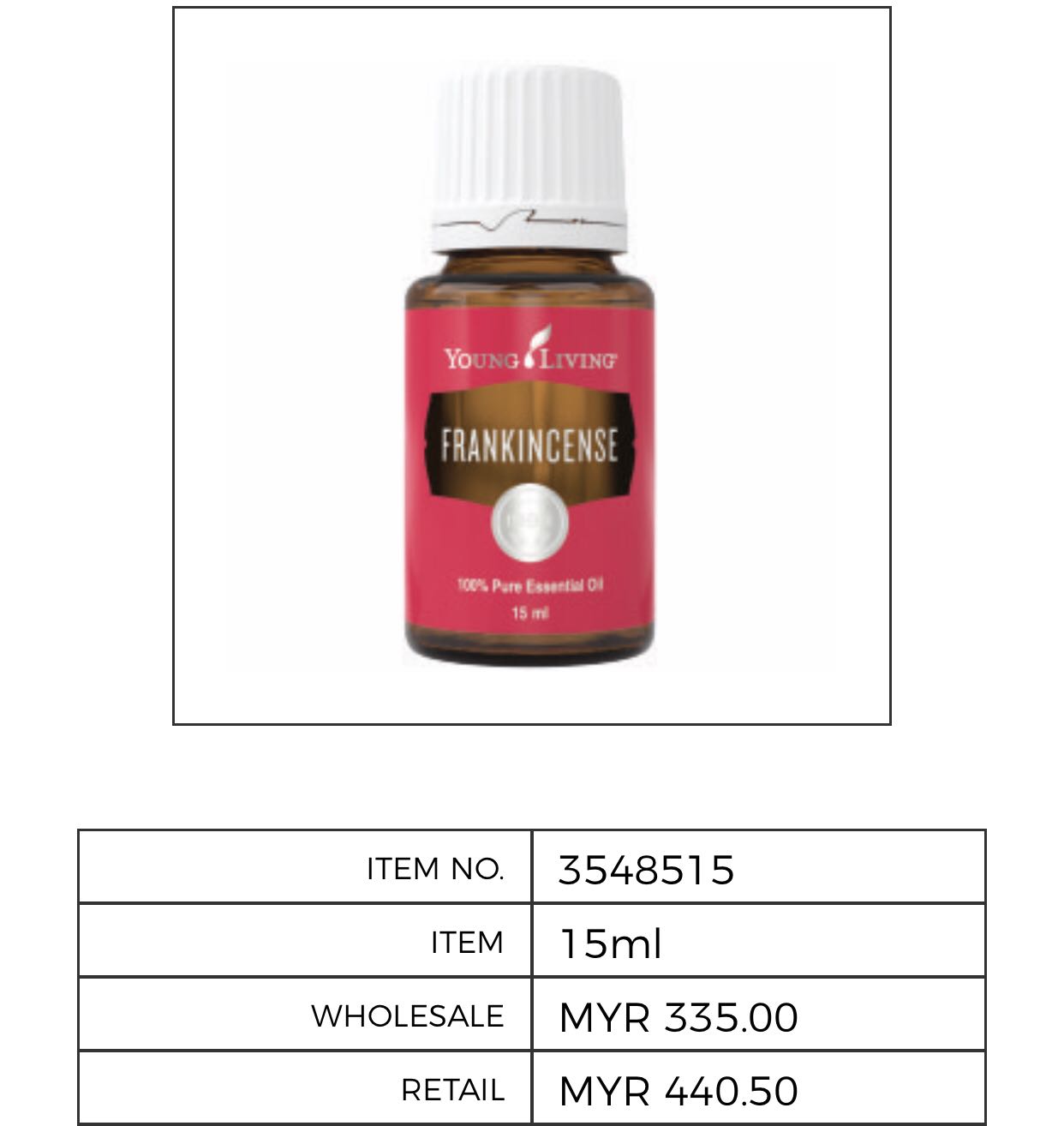 Young Living Essential Oil Frankincense 15ml Health Beauty Perfumes Nail Care Others On Carousell