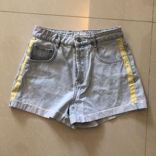 Zara Paperbag Denim Shorts