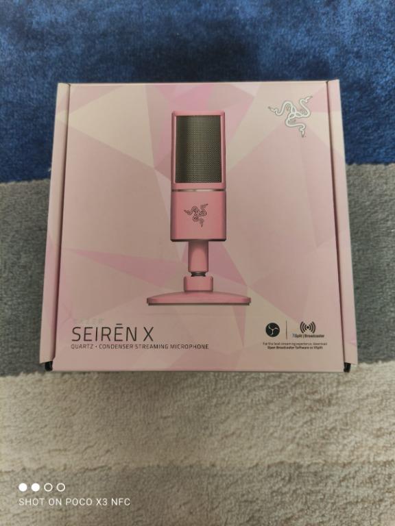 10 10 Razer Seiren X Condenser Streaming Microphone Limited Quartz Pink Edition Computers Tech Parts Accessories On Carousell