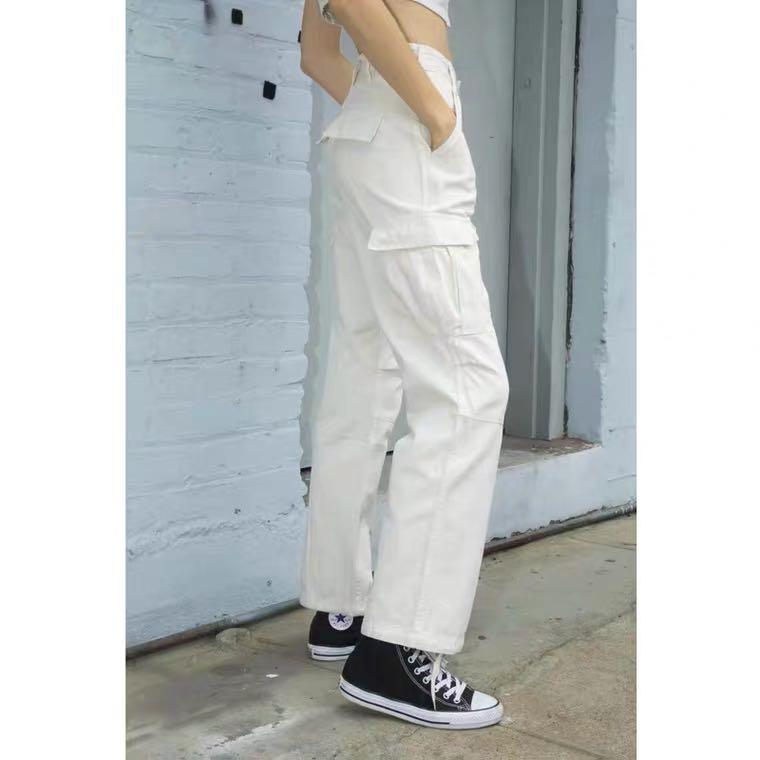 1131 Brandy Melville Piper Cargo Pants Jeans Long Pascun ulzzang