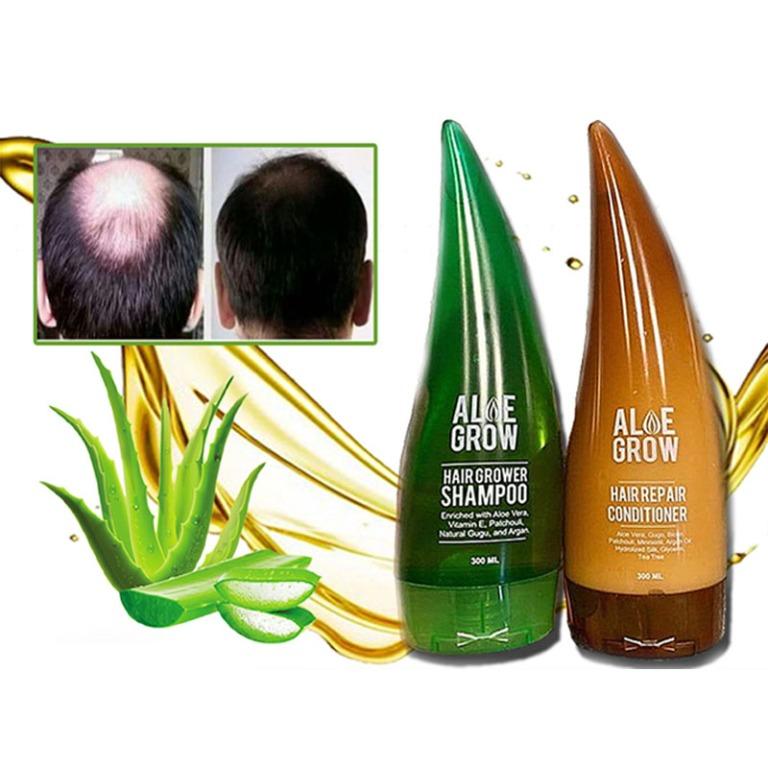 Aloe Grow Hair Grower Shampoo 300ml Set Beauty Personal Care Hair On Carousell