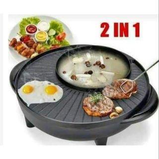 2in1 Samgyup Round Griller with Hot Pot