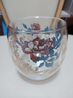 故宮文化 富貴天姿雙層彩色玻璃杯