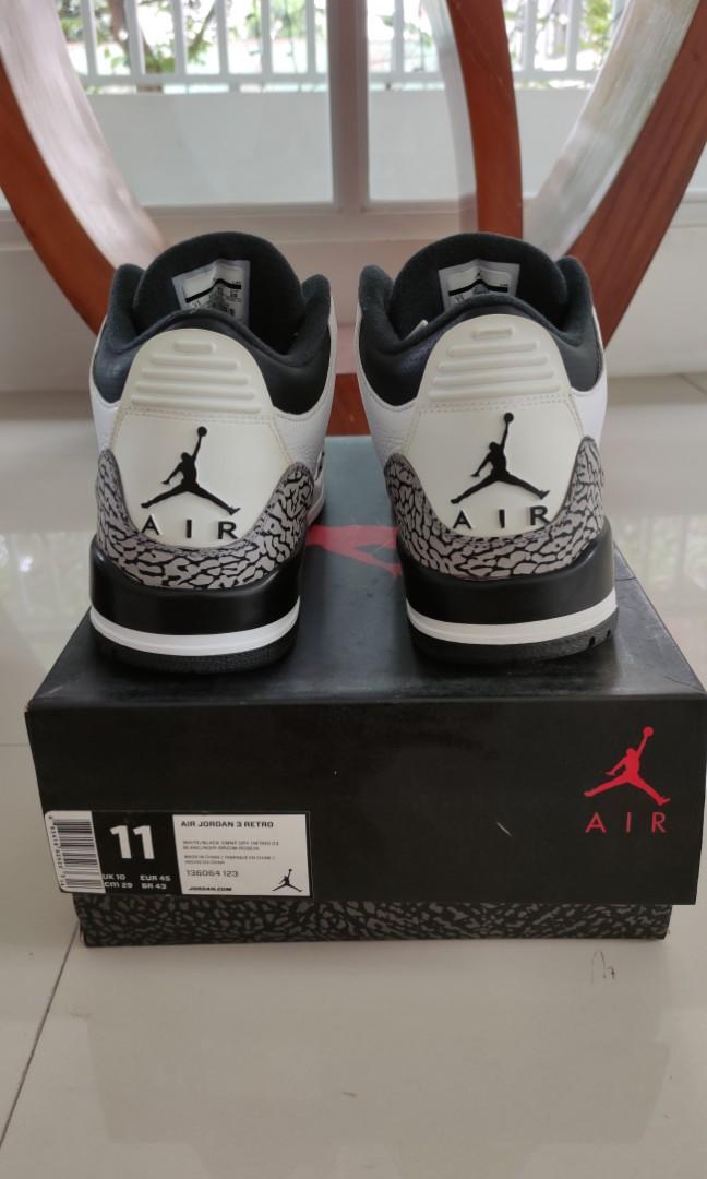 Air Jordan 3 Infrared (Category: Sneakers) located in Pateros City. Submitted by legomas0824 (Listing ID 1064246363, Image 2). Description: Slightly used Size 11 US Meet up location : BGC Area.
