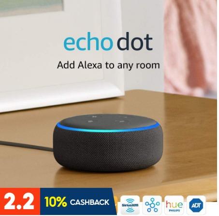 Amazon Echo Dot 3rd Generation (Category: Entertainment Systems & Smart Home Devices) located in Marikina City. Submitted by skowshop (Listing ID 1064400369, Image 1). Description: Our most popular smart speaker - Now with a fabric design and improved speaker for richer and louder sound. Pair with existing devices for bigger sound – For rich stereo audio, pair with a second Echo Dot (3rd Gen). Or, connect to your own speakers via Bluetooth or 3.5