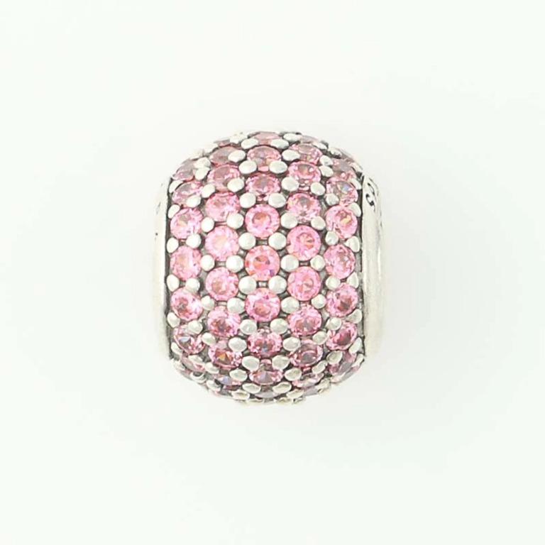 Pandora pink pave charm top