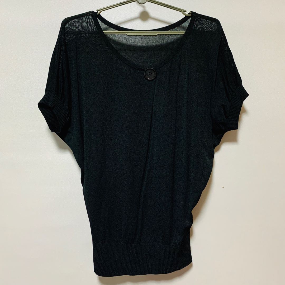 black batwing blouse