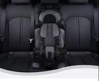 Black portable car seat