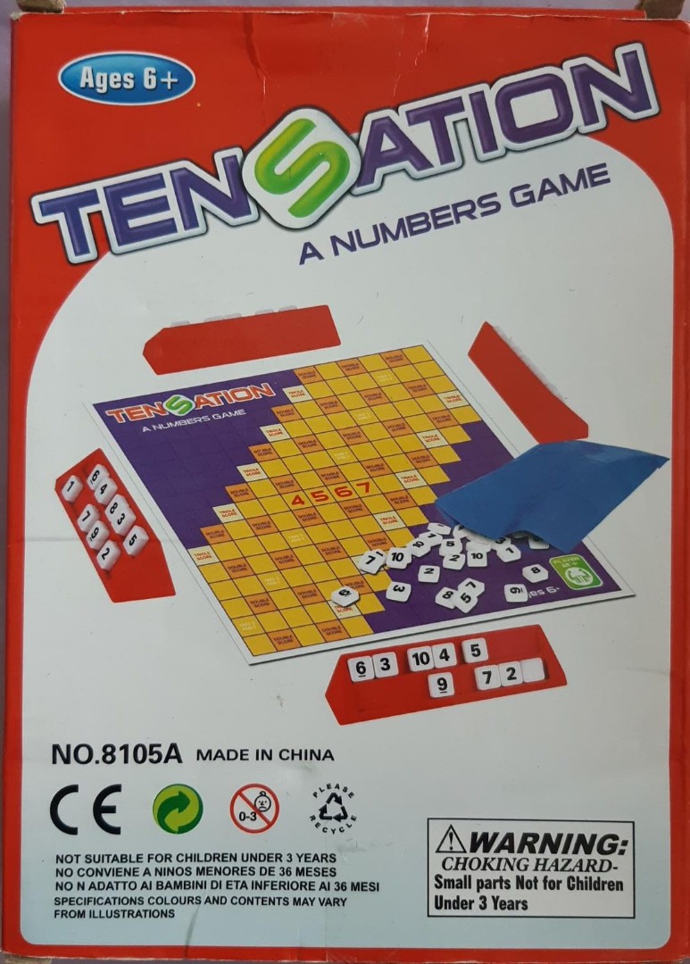 【益智遊戲board games】數字串串樂Tensation 初學計數必備, 興趣